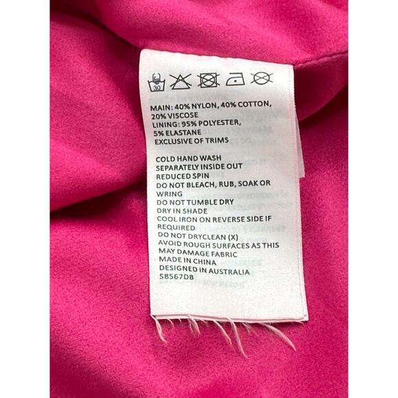 Bardot Ivanna Lace Midi Dress Pink Backless Back Slit Cut Out Sexy Party Vacay 8 - Picture 9 of 11